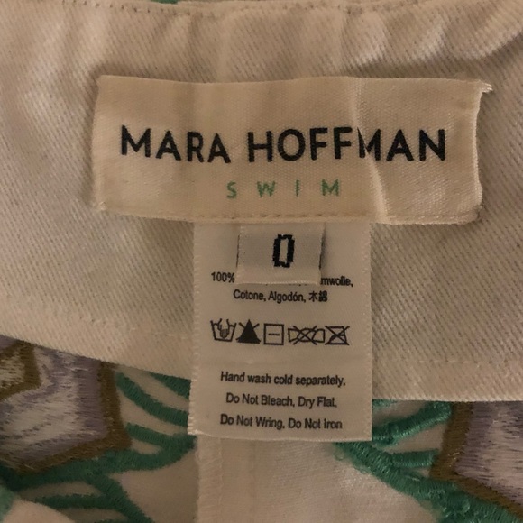 ✨HOST PICK ✨MARA HOFFMAN SWIM EMBROIDERED HIGH RISE SHORTS - Picture 8 of 10